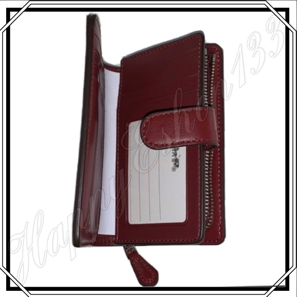 Coach Medium Corner Zip Wallet in Signature Canvas - Picture 8 of 11